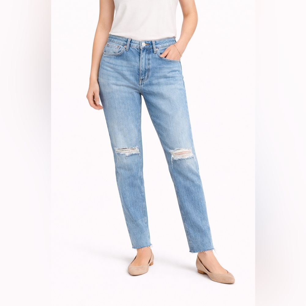 Re/done 70s Straight Distressed Jeans Sand Blue
